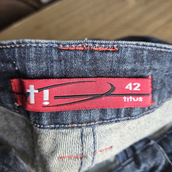 Titus Straight Leg Denim Blue Jeans Men's Size 32x30 - Picture 9 of 16